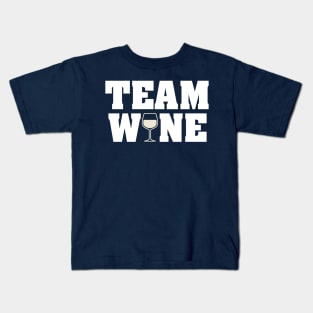 Team Wine (White) Kids T-Shirt